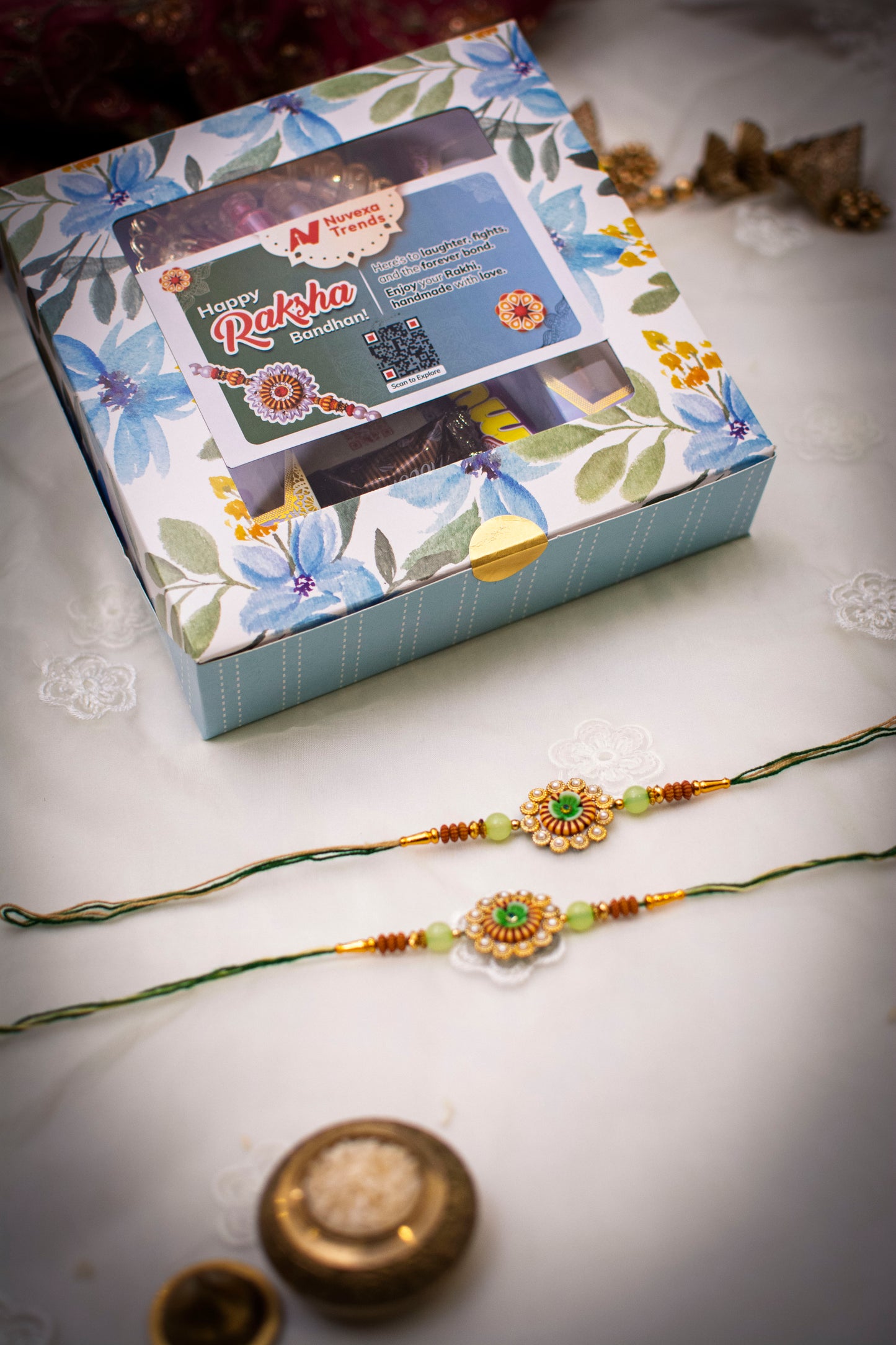 Harit Ratna - Set of 2 Rakhis | Gift-Ready Box
