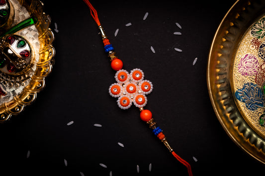 Sunburst Pearl - Set of 2 Rakhis | Gift-Ready Box