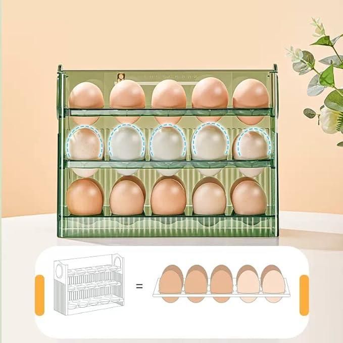 Flappable Egg Rack for Refrigerator