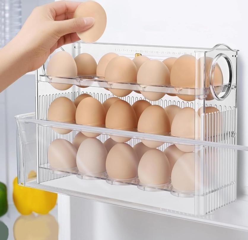 Flappable Egg Rack for Refrigerator