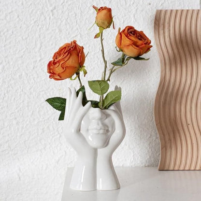 Aesthetic Face Bloom Vase