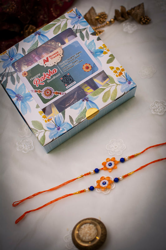 Pushp Raksh - Set of 2 Rakhis | Gift-Ready Box
