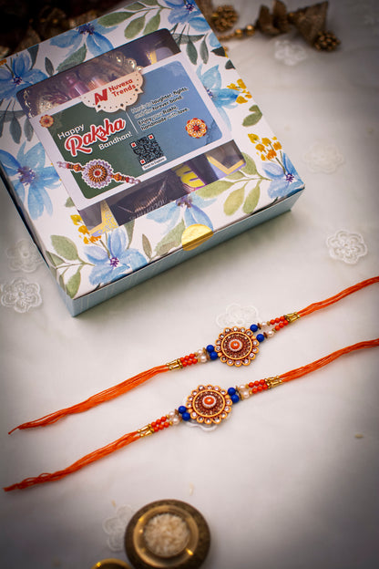 Shubh Chakra - Set of 2 Rakhis | Gift-Ready Box