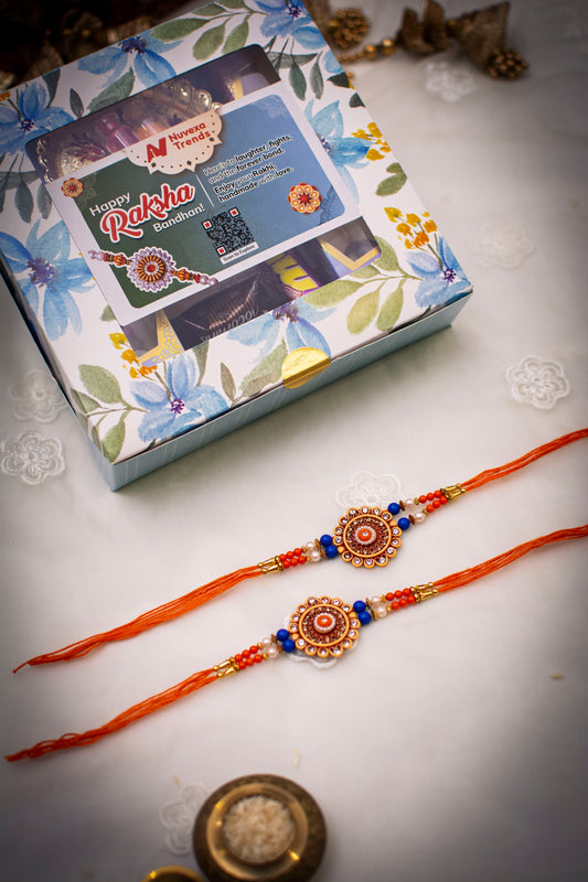 Shubh Chakra - Set of 2 Rakhis | Gift-Ready Box