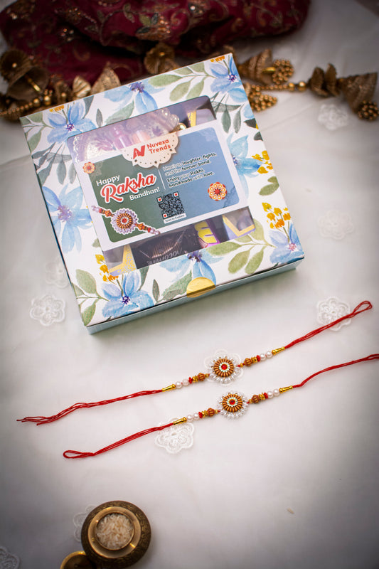 Suryakamal - Set of 2 Rakhis | Gift-Ready Box